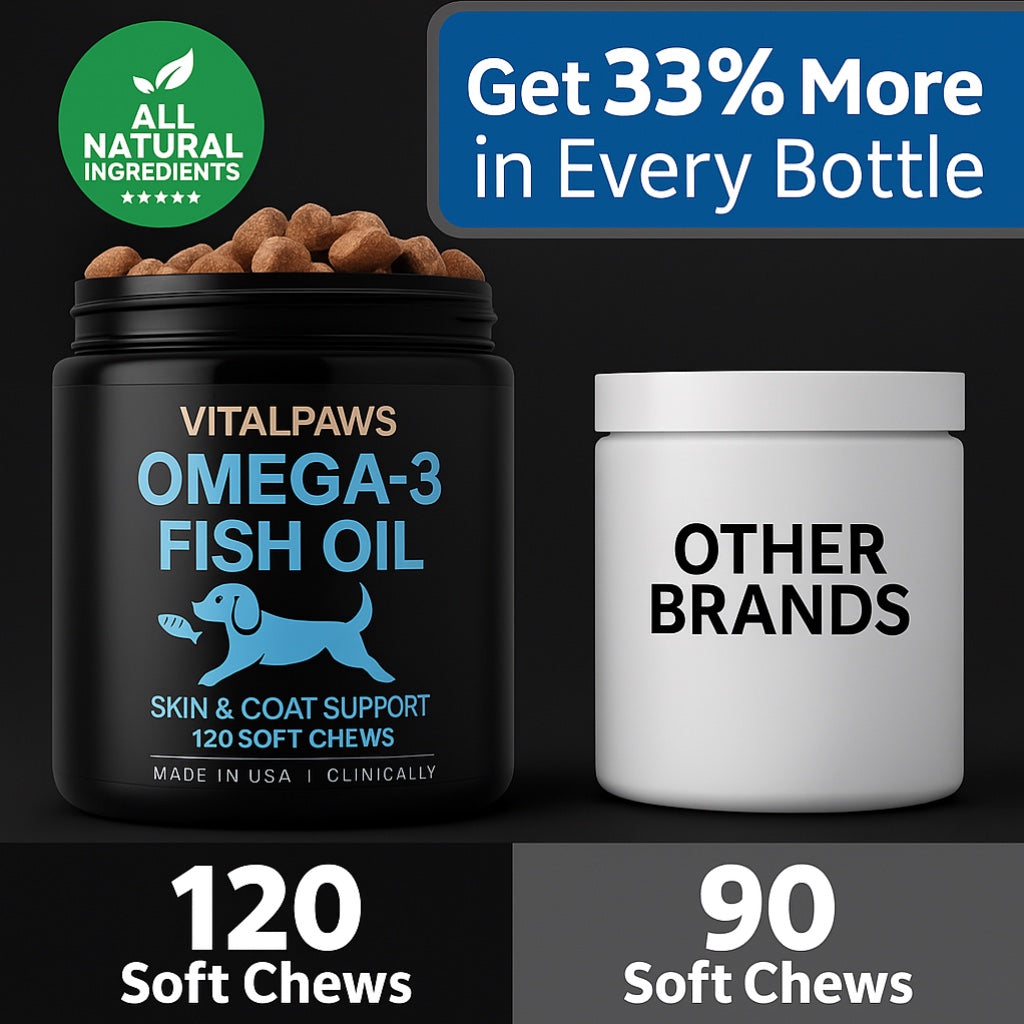 Omega-3 Chews for Dogs – Skin & Coat Support